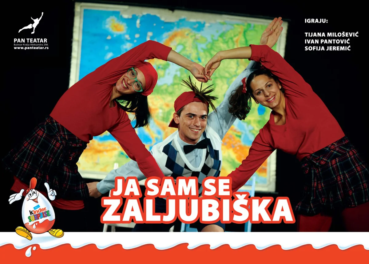 Plakat predstave JA SAM SE ZALJUBIŠKA