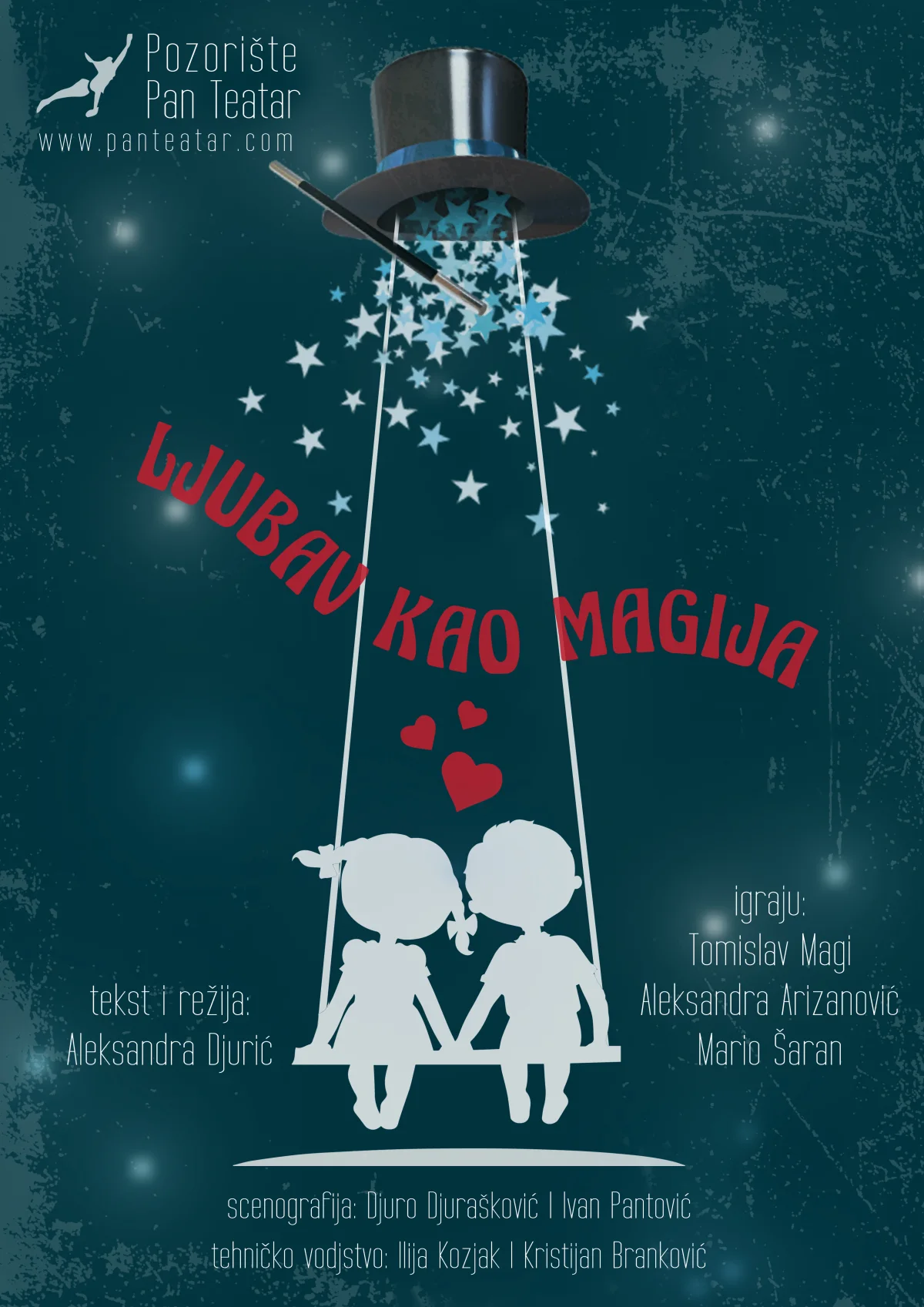 Plakat predstave LJUBAV KAO MAGIJA