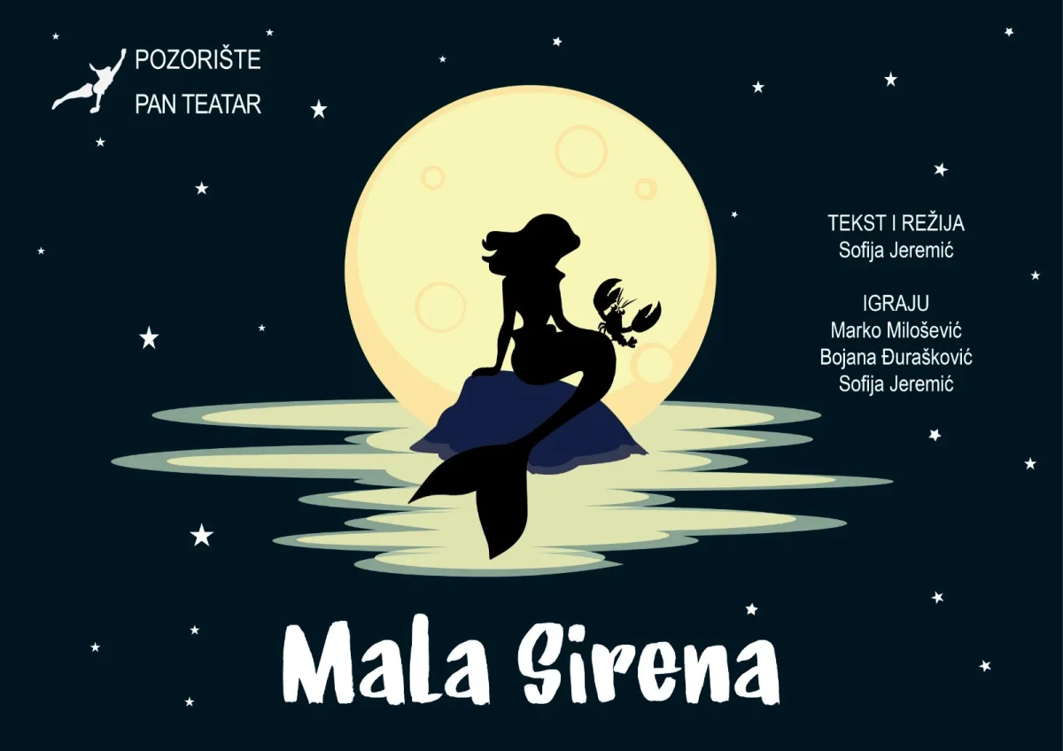 Plakat predstave MALA SIRENA